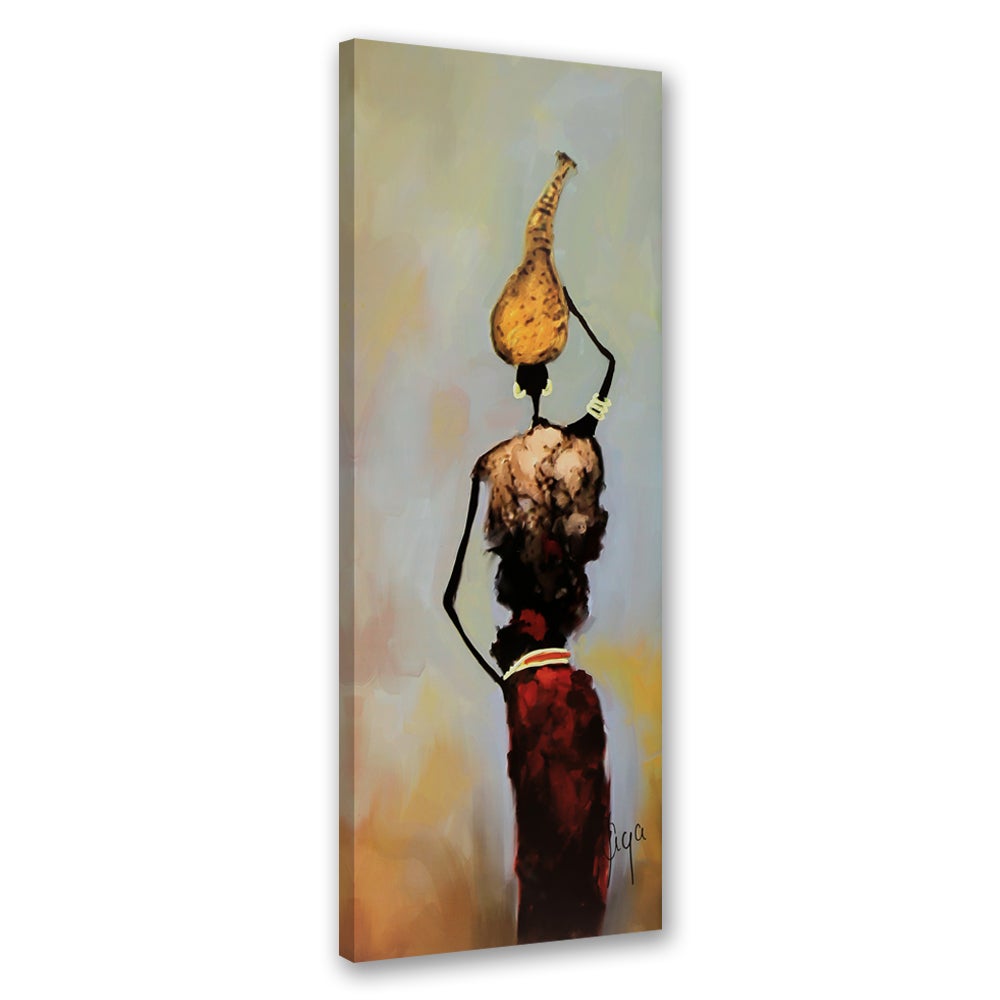 Obraz na płótnie, Kobieta z Afryki 50x150