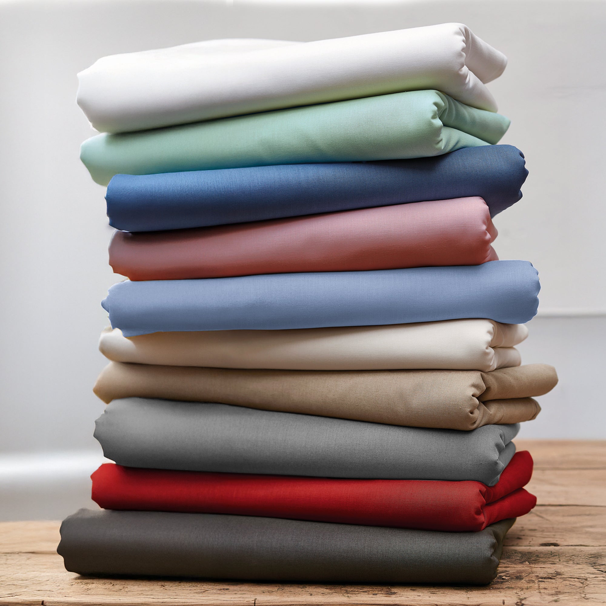 Drap housse uni 160x200 cm bonnet 30 cm coton ALTO Chamois - 3