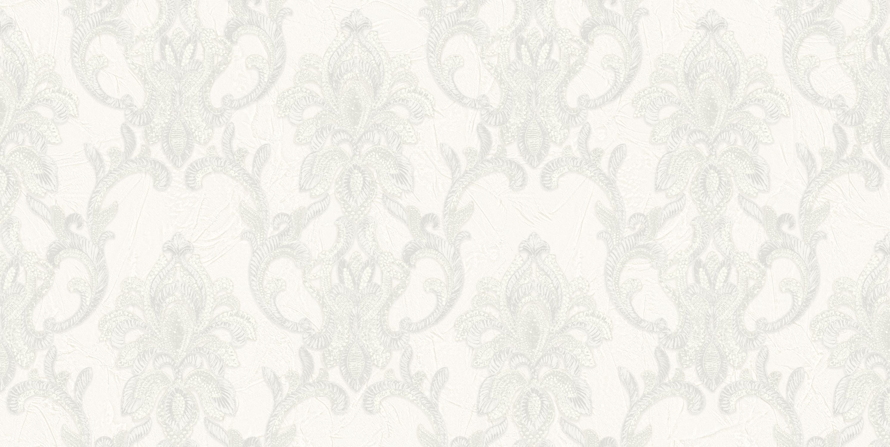 Tapeta druk barokowy szarym - 106 cm x 10 m - ZAMBAITI