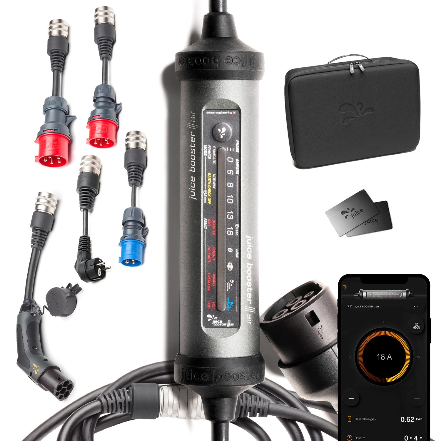 Juice Connector Cadenas Antivol Pour Adaptateurs Câble Recharge Voiture Électrique - Compatible Juice Booster 2 Et 3