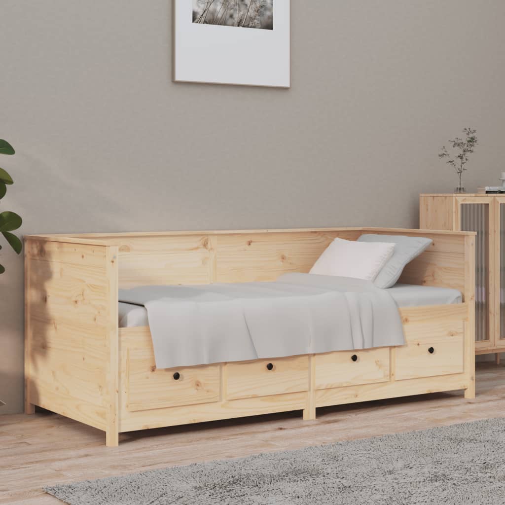 Vidaxl Diván Sin Colchón 75X190 Cm Madera Maciza De Pino , Leroy Merlin