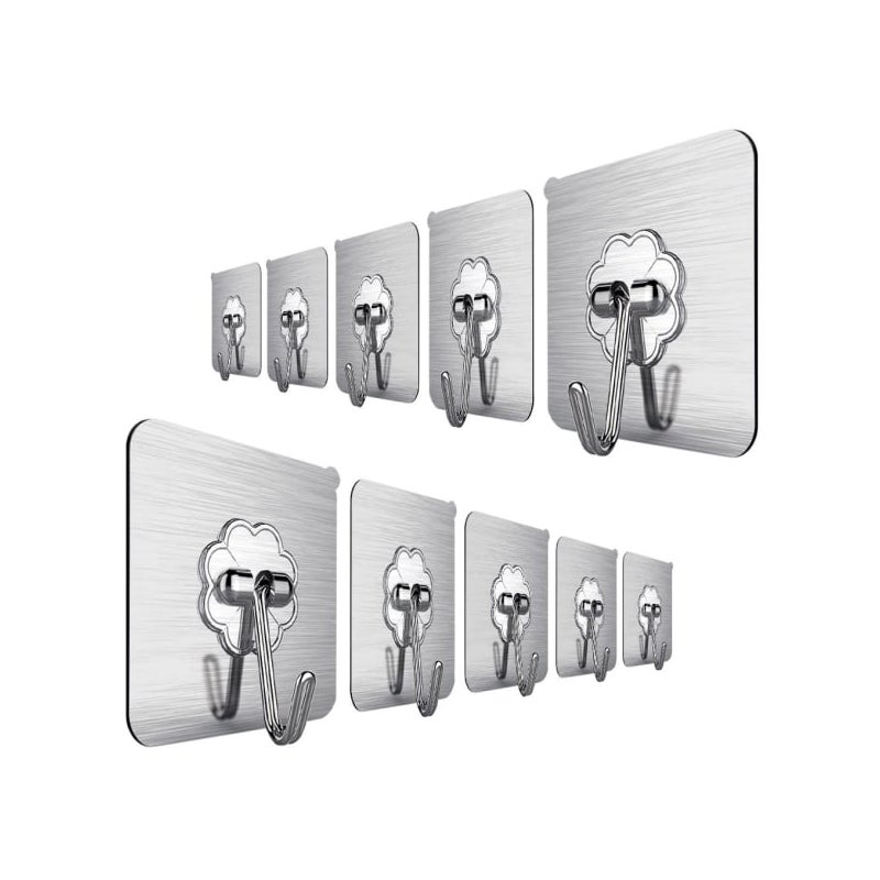 Wodoodporny samoprzylepny uchwyt na ściereczki, nienoszona akrylowa półka na ściereczki, pakowana po 4 sztuki, na łazienkę, kuchnię, czarna