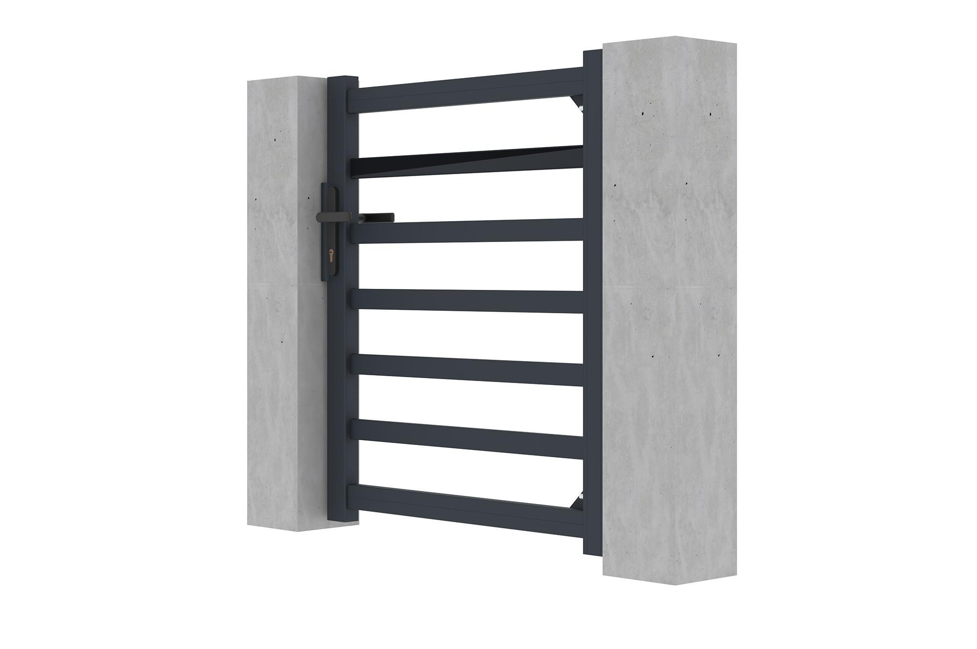 Cancello pedonale in alluminio 1m ANTELAO 100P110 - 6