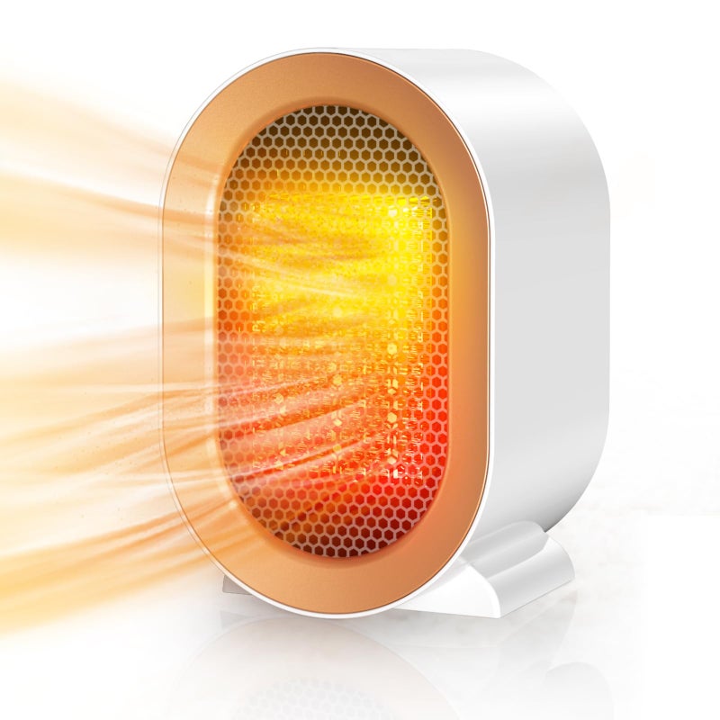 Dodatkowy grzejnik 800/1200W Grzejnik Elektryczny Mini Ceramiczny Termowentylator 2 Tryby Łazienka Dom Biuro