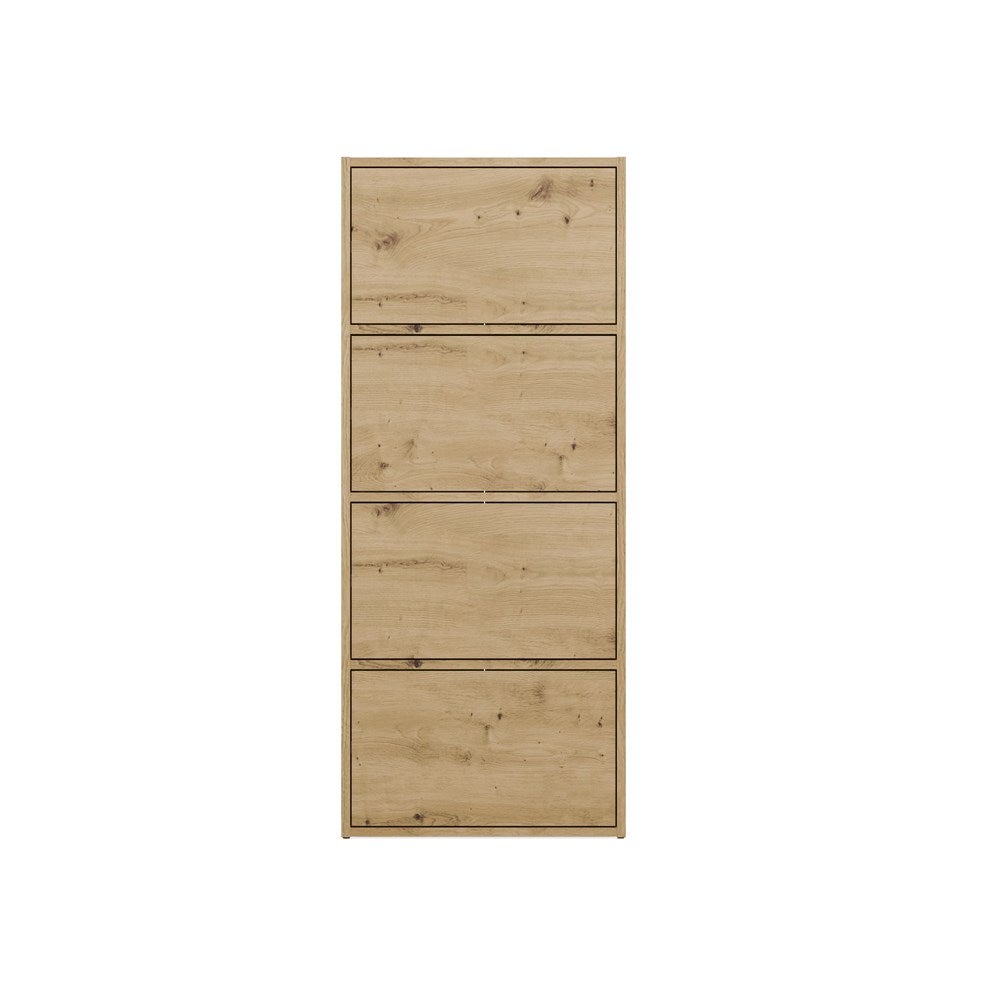 ALMA - Commode 4 portes pour chambre à coucher - 50x119x40 cm - Chêne Artisanal - 8