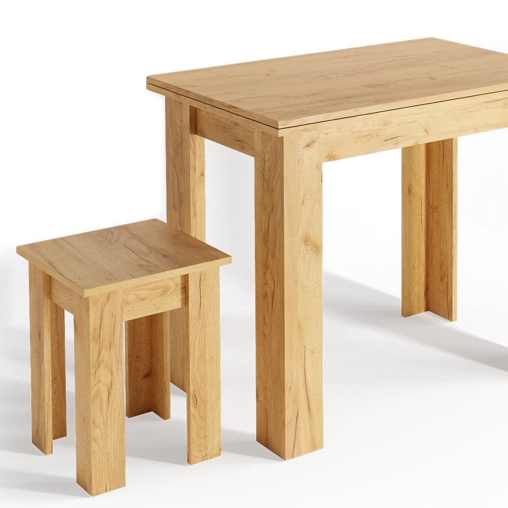 Vicco Table de salle à manger avec chaise Roman, Chêne de force doré, 60x90cm - 6