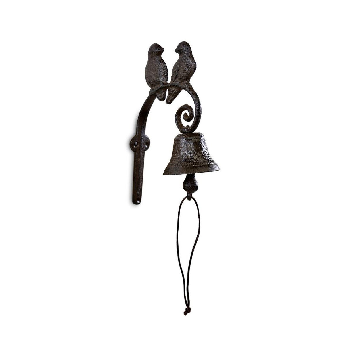 Cloche Arabesque En Fonte - Décoration Vintage Marron, Pour Porte Ou Jardin - 10