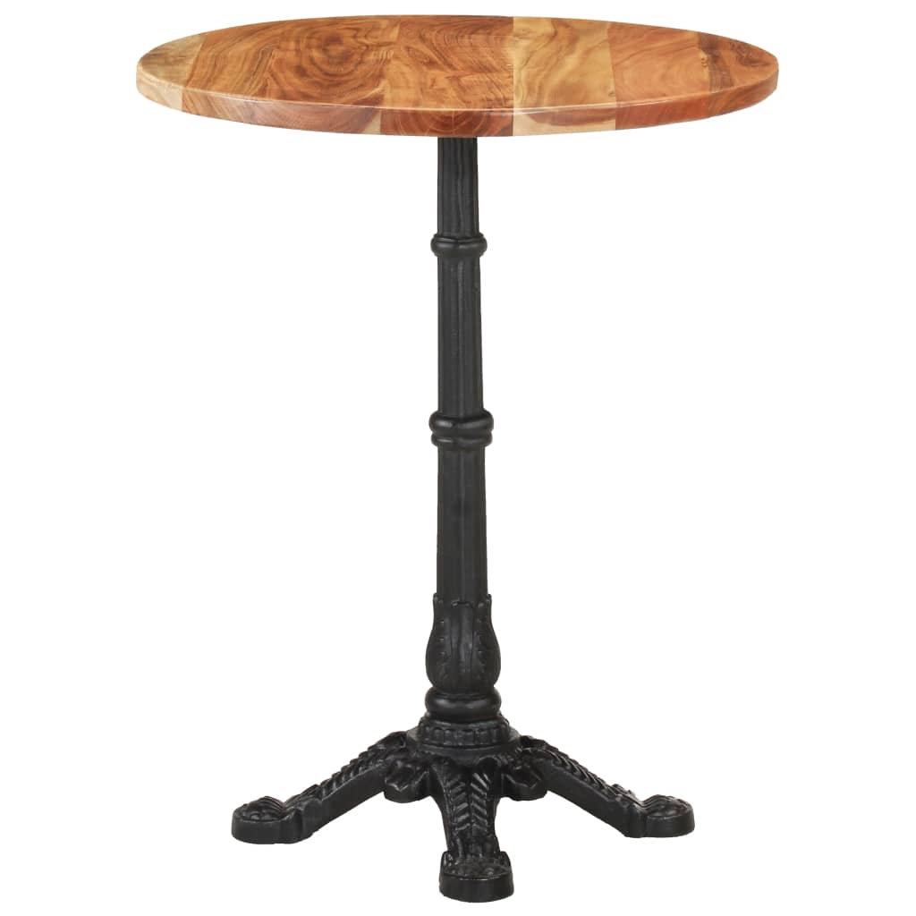 Mesa de bar | Mesa de bistrô Ø60x76 cm madeira de acácia maciça CFW734331 - 3