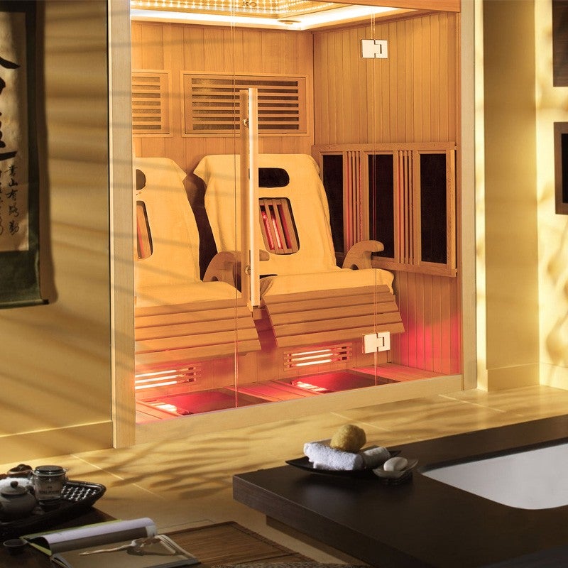 Sauna infrarouge Boreal® JAZZ DUO 2 fauteuils inclinables à spectre — free download