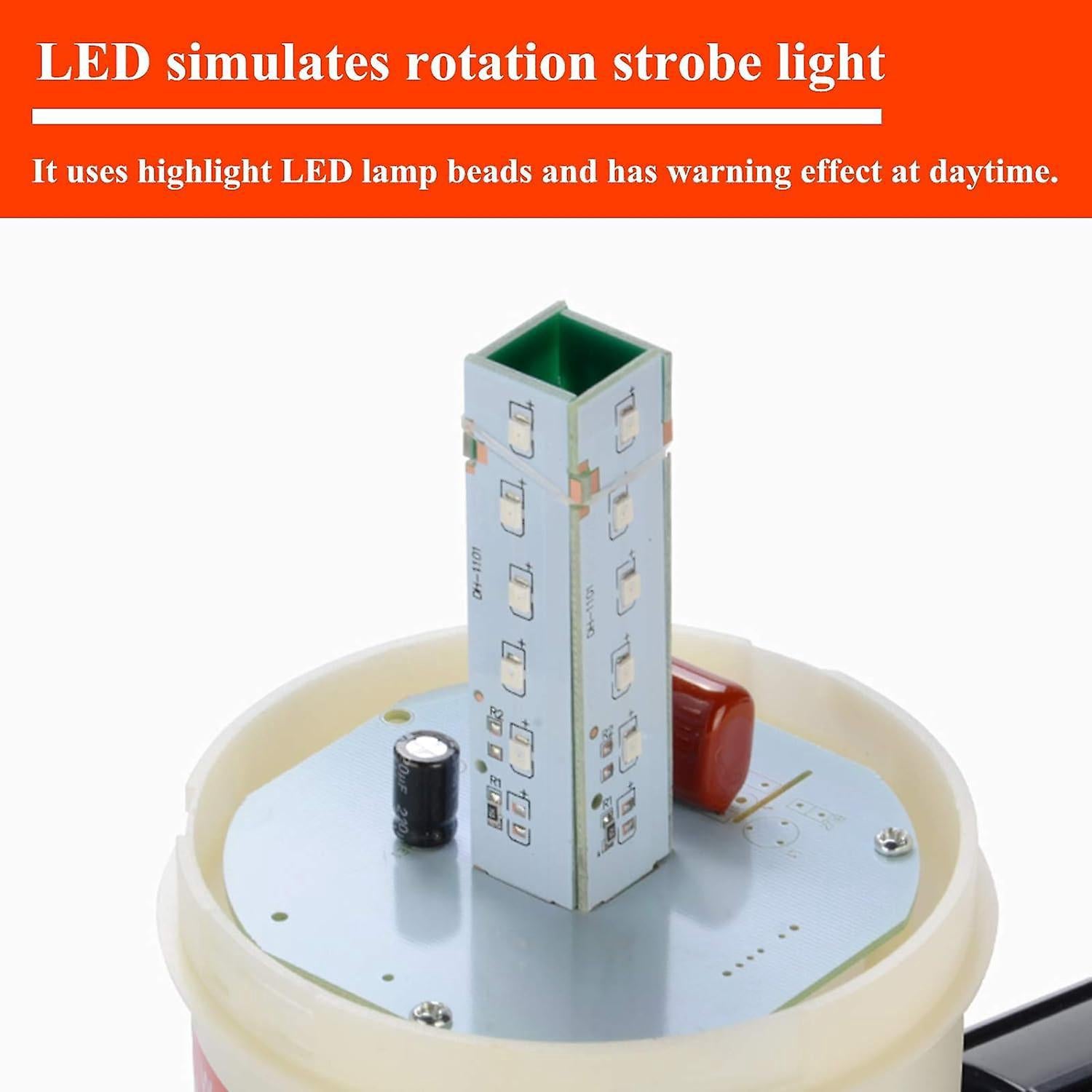Alarme avec lumière stroboscopique,alarme sonore et lumineuse industrielle,alarme extérieure,alarme lumineuse,alarme d'urgence intérieure clignotante - 5