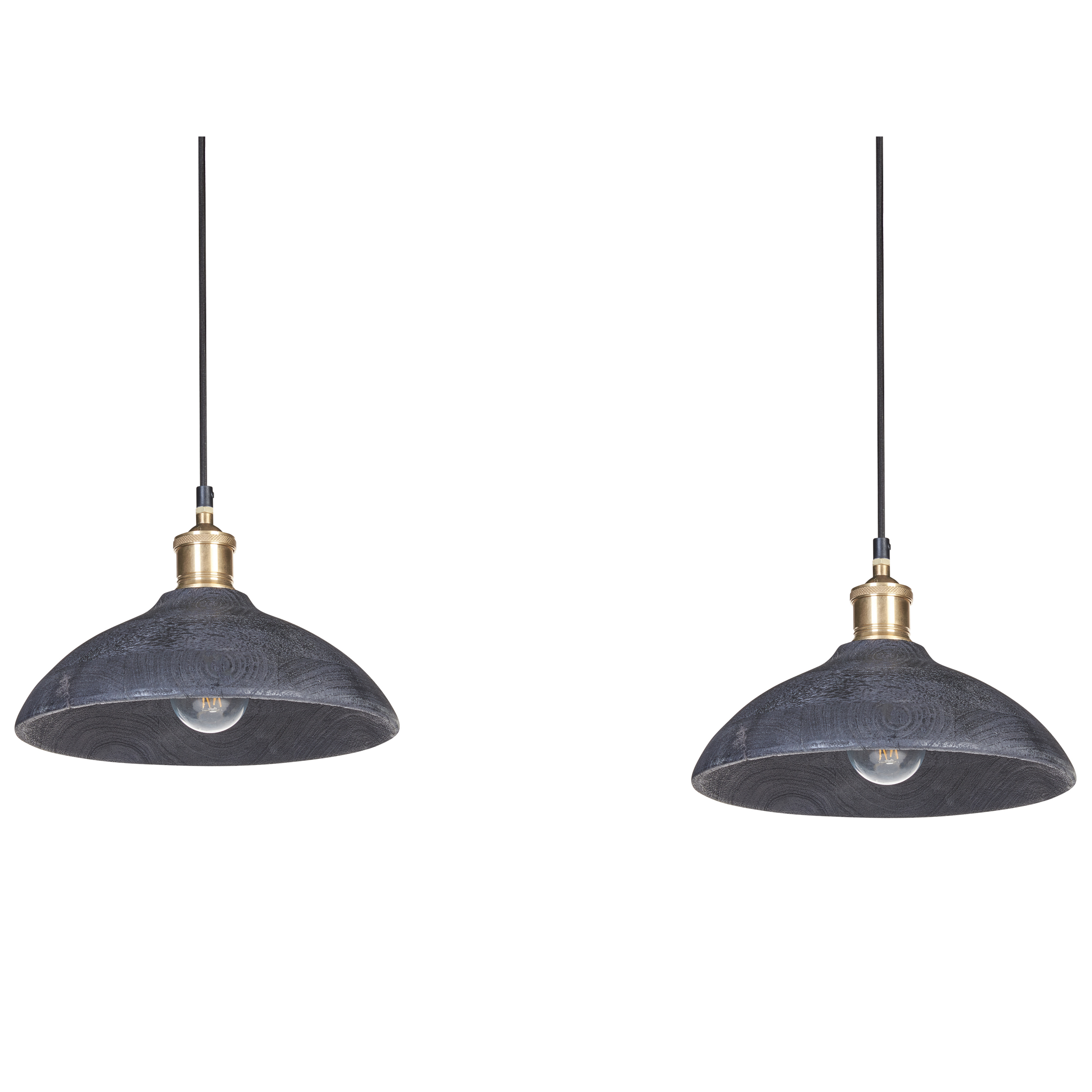 Lampe suspension CHEYYAR Bois de manguier Noir - 6