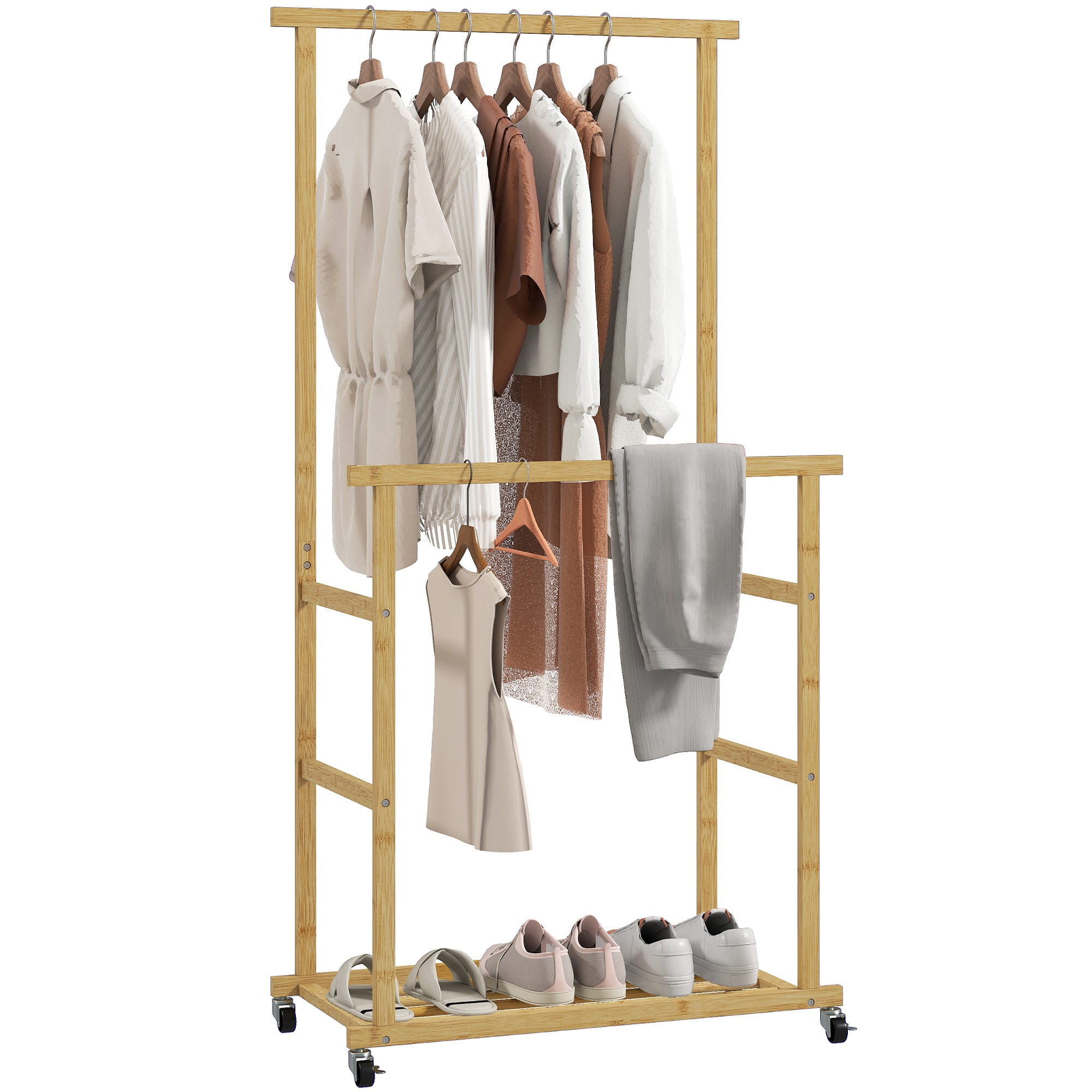 Portant à vêtements, porte-vêtements multifonctionnel pour chambre à coucher Portant à vêtements, porte-vêtements multifonctionnel pour chambre à coucher