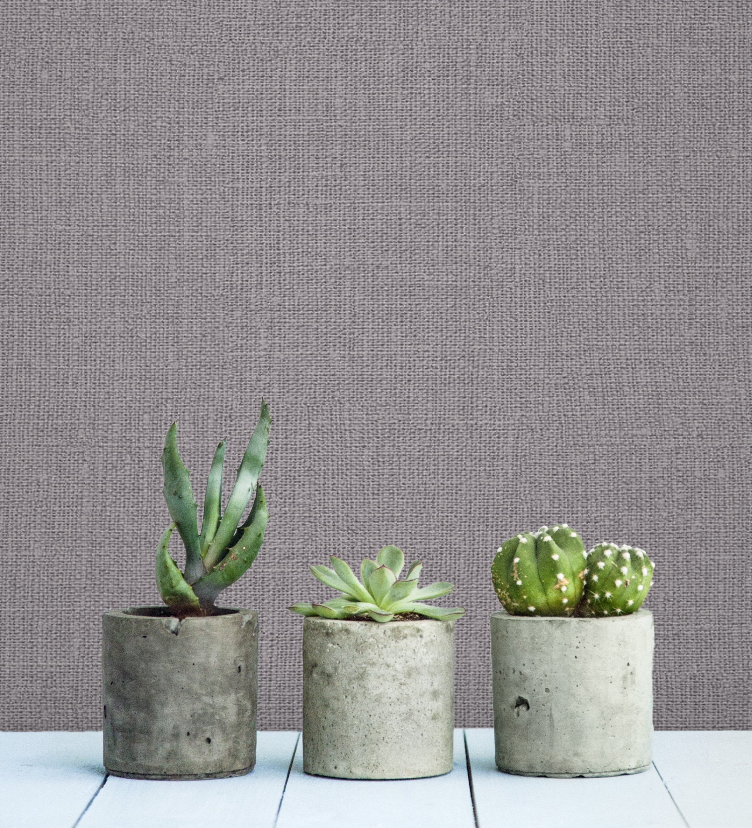 Papel pintado vinílico imitando a la tela de lino con textura en relieve - leicester 681022 de gaulan - rollo de 10 m x 1,06 m