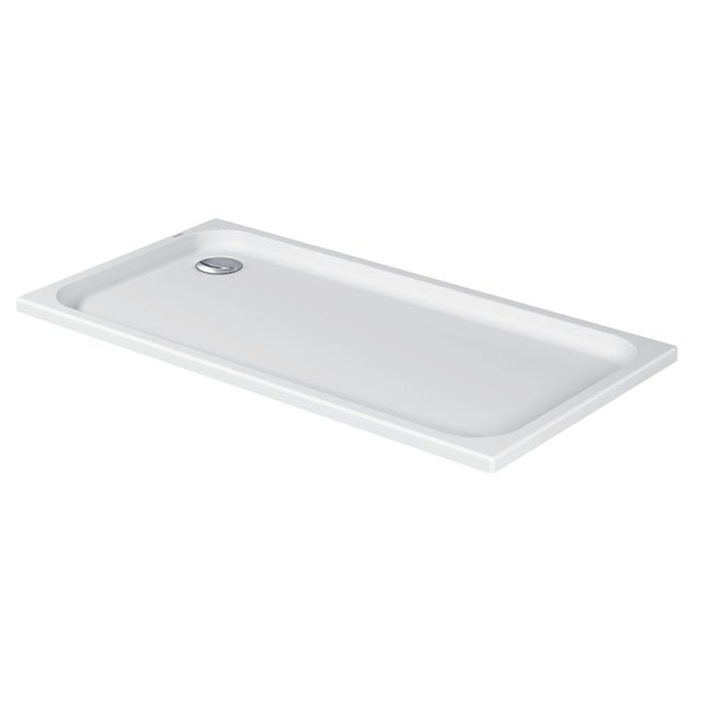 Plato de ducha Duravit D-Code, 1500x750mm, rectangular, versión empotrada, 720099000000000, Color: blanco brillante