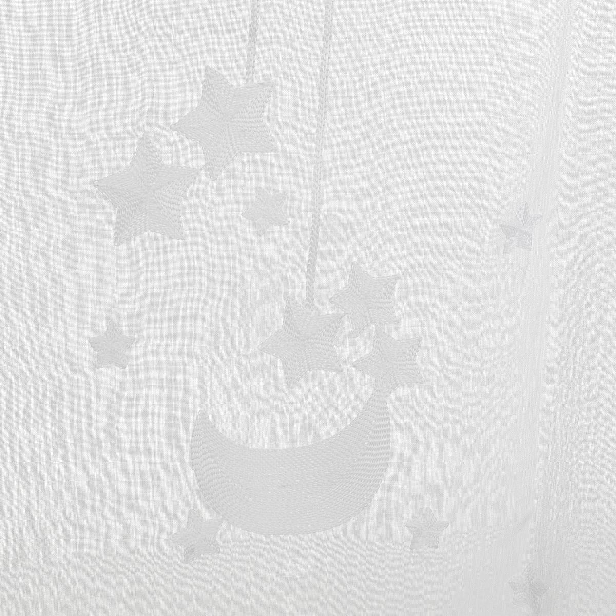 Atmosphera - Tenda a stella ricamata h240cm bianco - 3