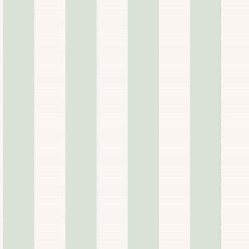 Papel pintado rayas verde - 53 cm x 10.05 m - borastapeter