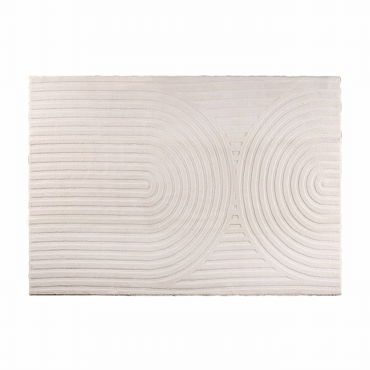 Tapete poliéster pelo curto Storesdeco branco 200x290 - 2