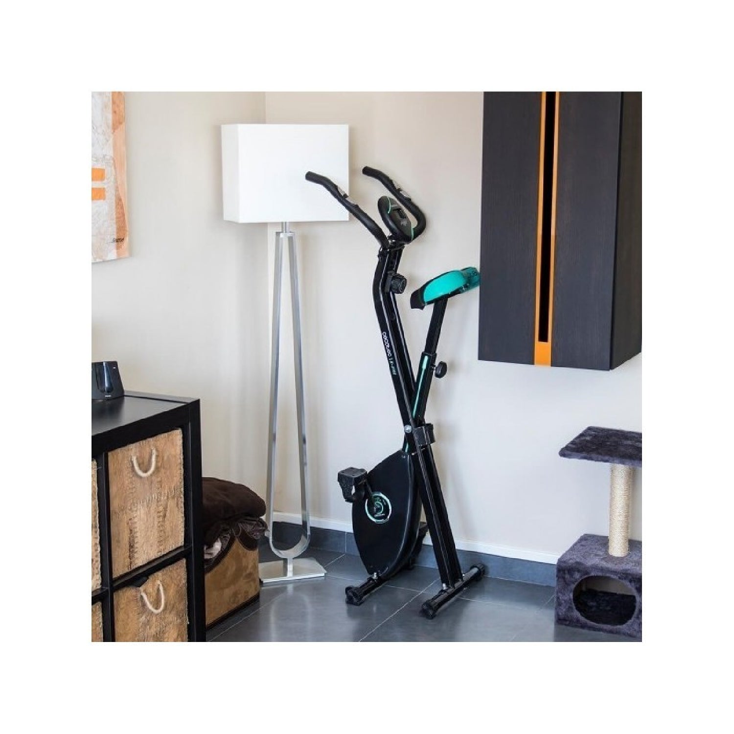 Cecotec Bicicleta estática dobrável com sistema Silence Fit e monitor cardíaco. - 2