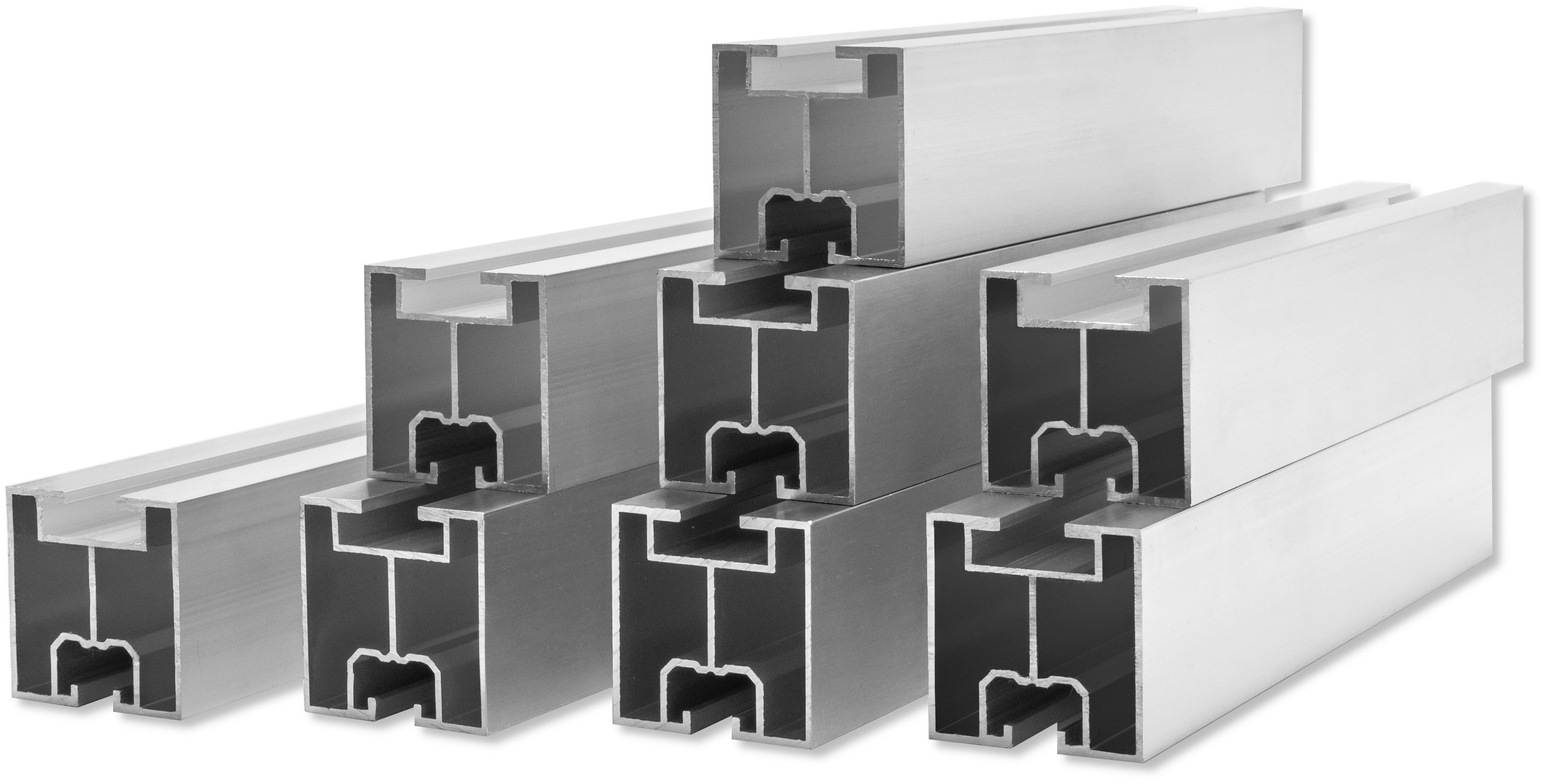 PROFILÉ DE MONTAGE PV RAIL EN ALUMINIUM 40x40 SET 4M (2X2M) TYPE T - 8