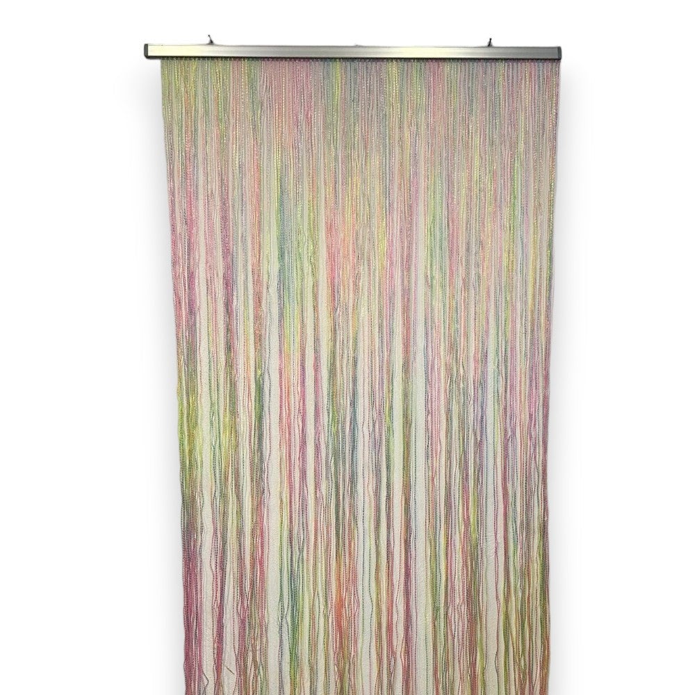 Rideau anti-moustiques en résine avec support en pvc pour l'extérieur et l'intérieur - Dimensions 140x240 cm - 2