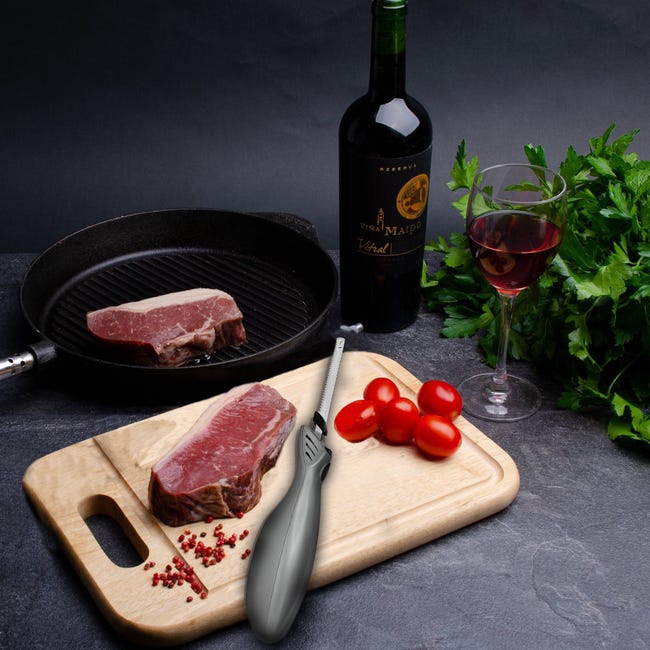 Coltello Elettrico PAHTTO Con Doppie Lame - Per Carne, Pane, Verdura E Frutta - Foto 8