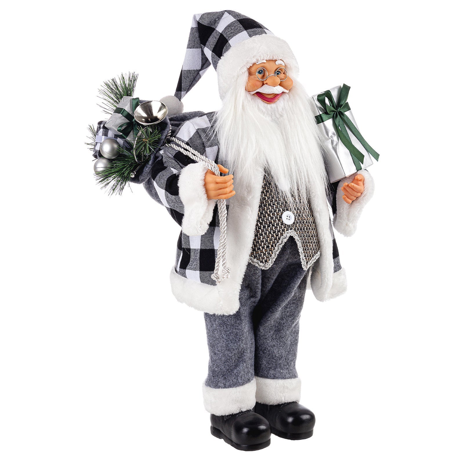 Toppa Natalizia Termoadesiva Finally Home – Babbo Natale Con Barba, Per Vestiti E Accessori - 2