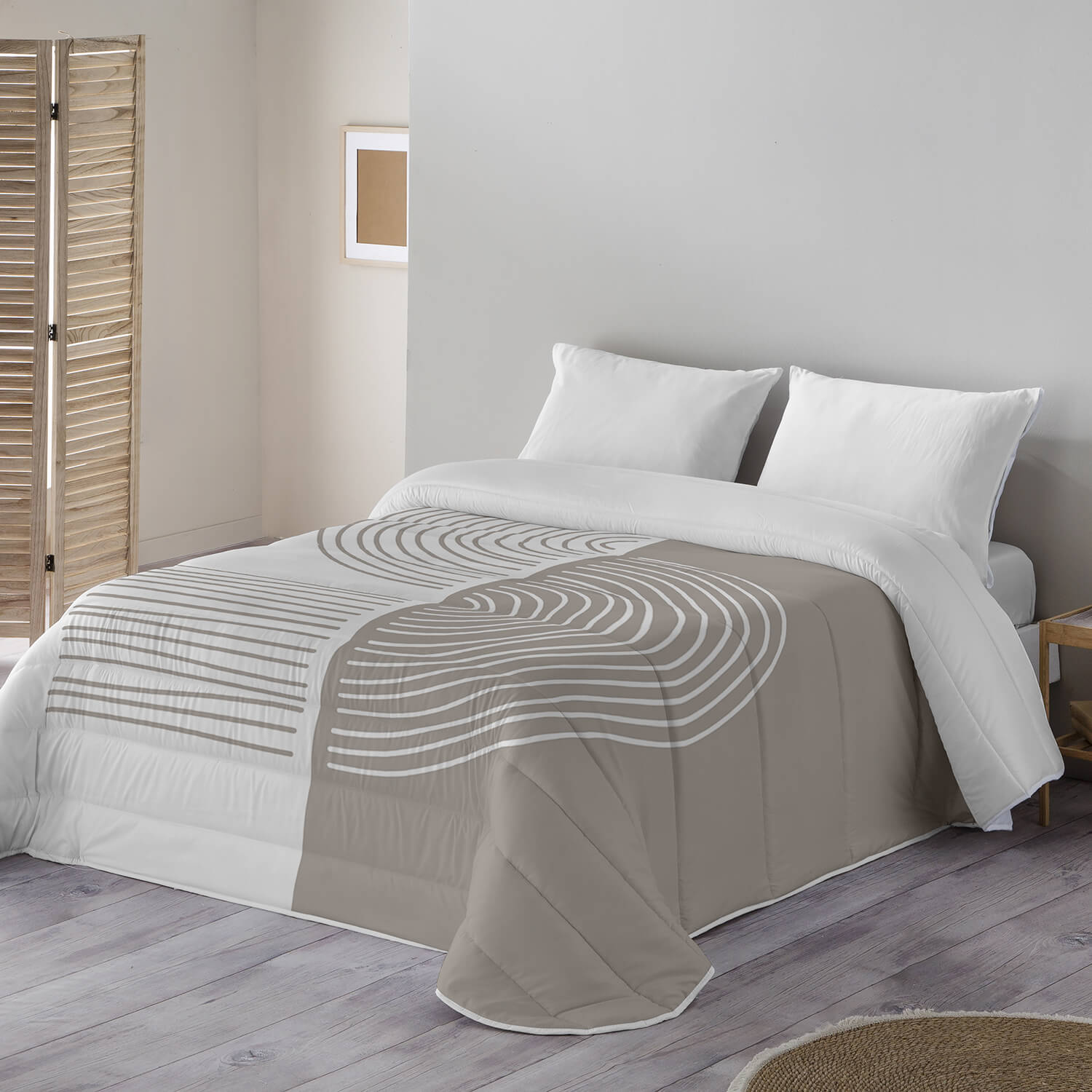 CAPA DE EDREDÃO COM ESTAMPADO DE LINHO 1 CAMA 180 - 3