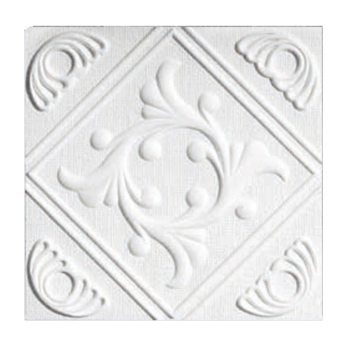 Kaseton sufitowy ścienny Marbet Design panel styropianowy zakładkowy 50x50 cm Anet 2 m² 8 szt.
