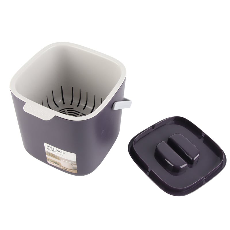 Wyjmowany kosz na śmieci biurkowy segregacja suchych i mokrych odpadów mały przenośny kosz na śmieci z uchwytem pokrywką odpowiedni samochodów kuchni