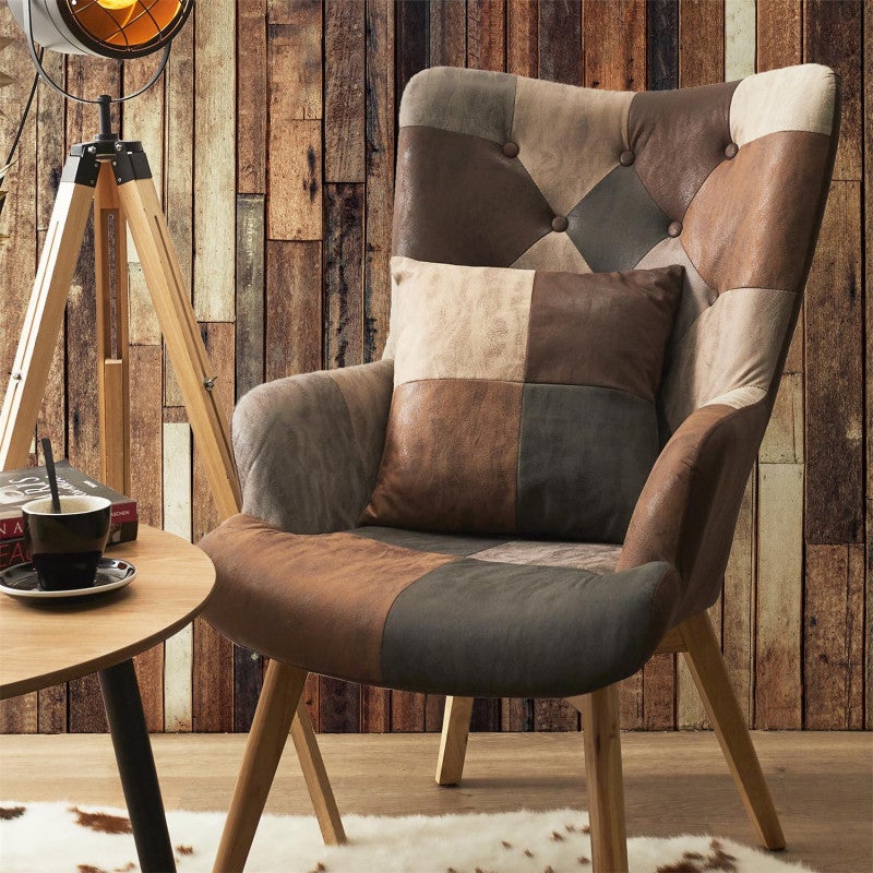 Fauteuil Patchwork Design 