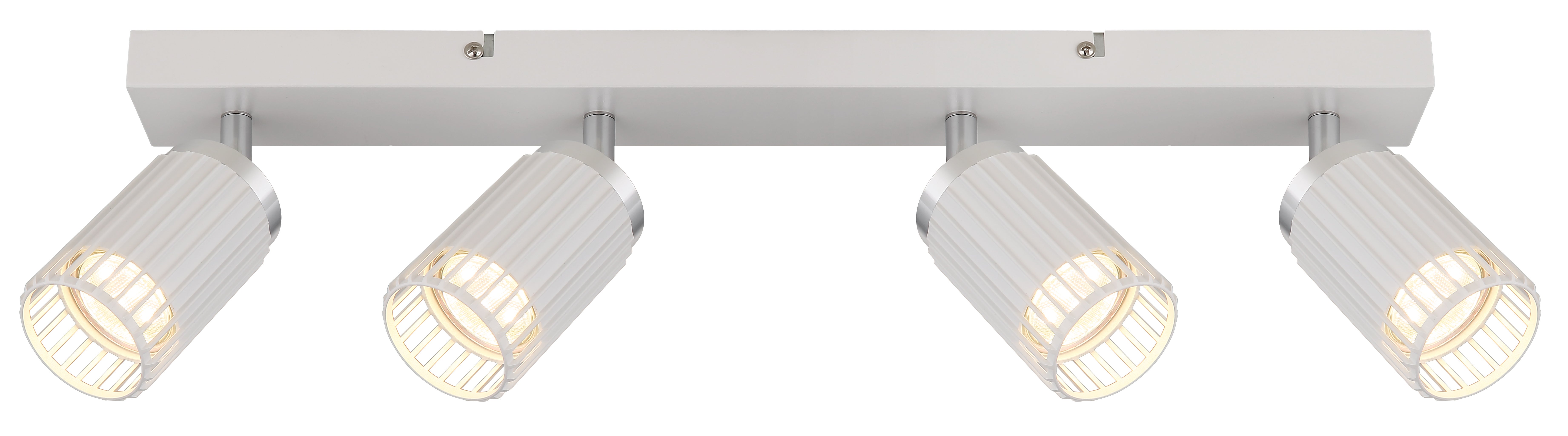 Spot métal blanc mat, 4x GU10 - 4