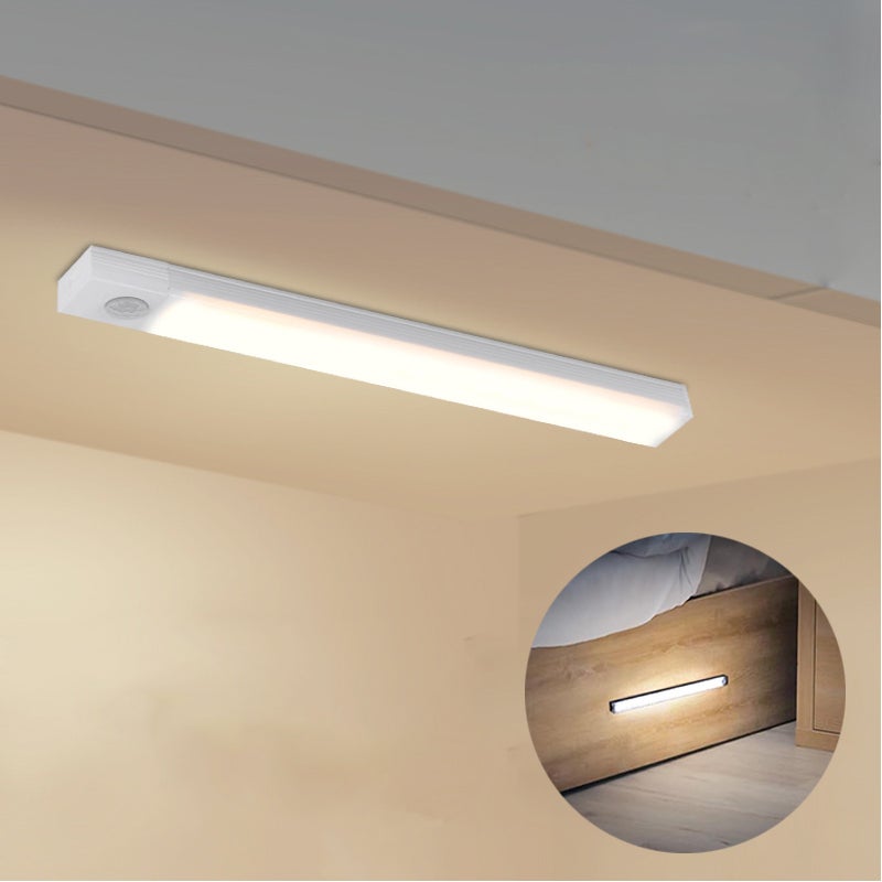 Długie światło LED z czujnikiem ruchu, płynne ściemnianie, kinkiet, lampka nocna, ładowalna, światło do wejścia - światło białe - 40 cm - 6000K