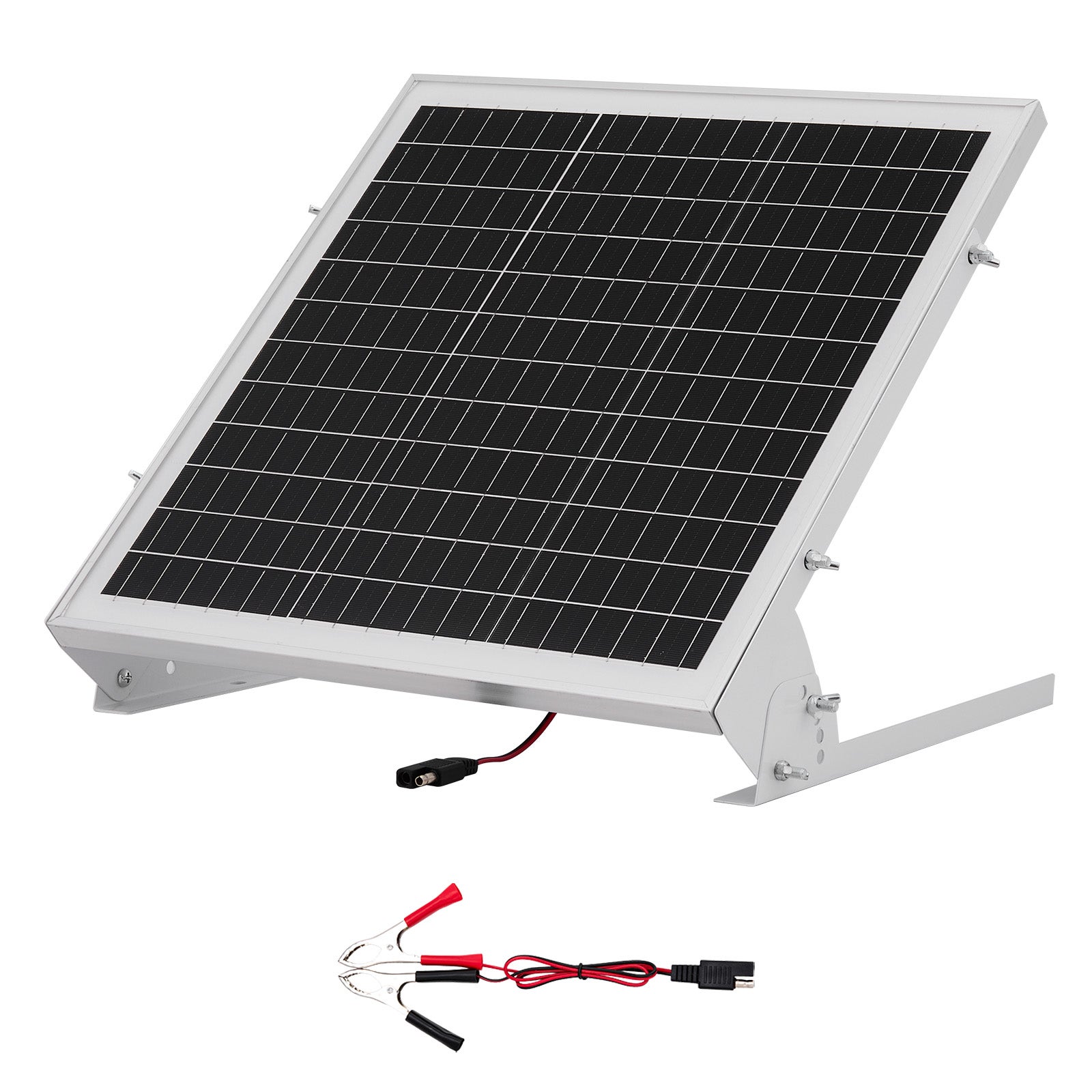 Ładowarka podtrzymująca akumulator 12 V VEVOR 20 W MPPT panel solarny monokrystaliczny IP65 do auta kampera łodzi