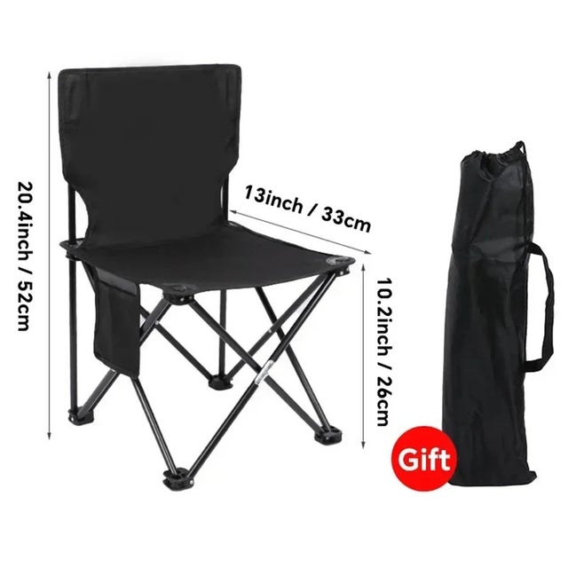 Chaise Pliante Outplea Ultra Légère - Camping, Plage, Pêche, 1.5kg, Blanc