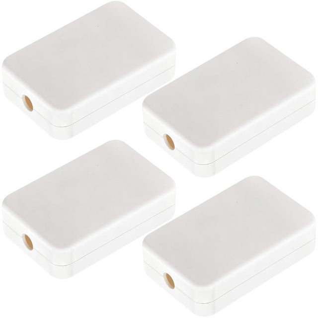 4 pièces Mini Boite de Dérivation Electrique 55x35x15mm Boîte de Jonction en ABS pour PCB Électronique Installation Intérieure