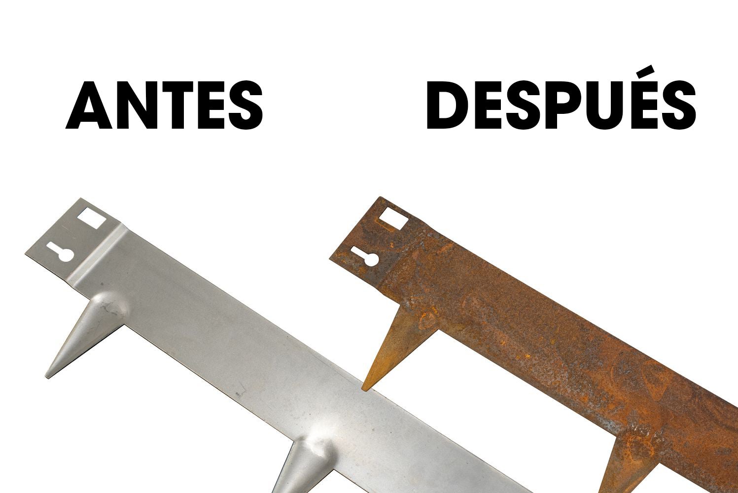 Wovar Bordure de jardin en acier Corten 24 x 106 cm Flexible - Par pièce - 2