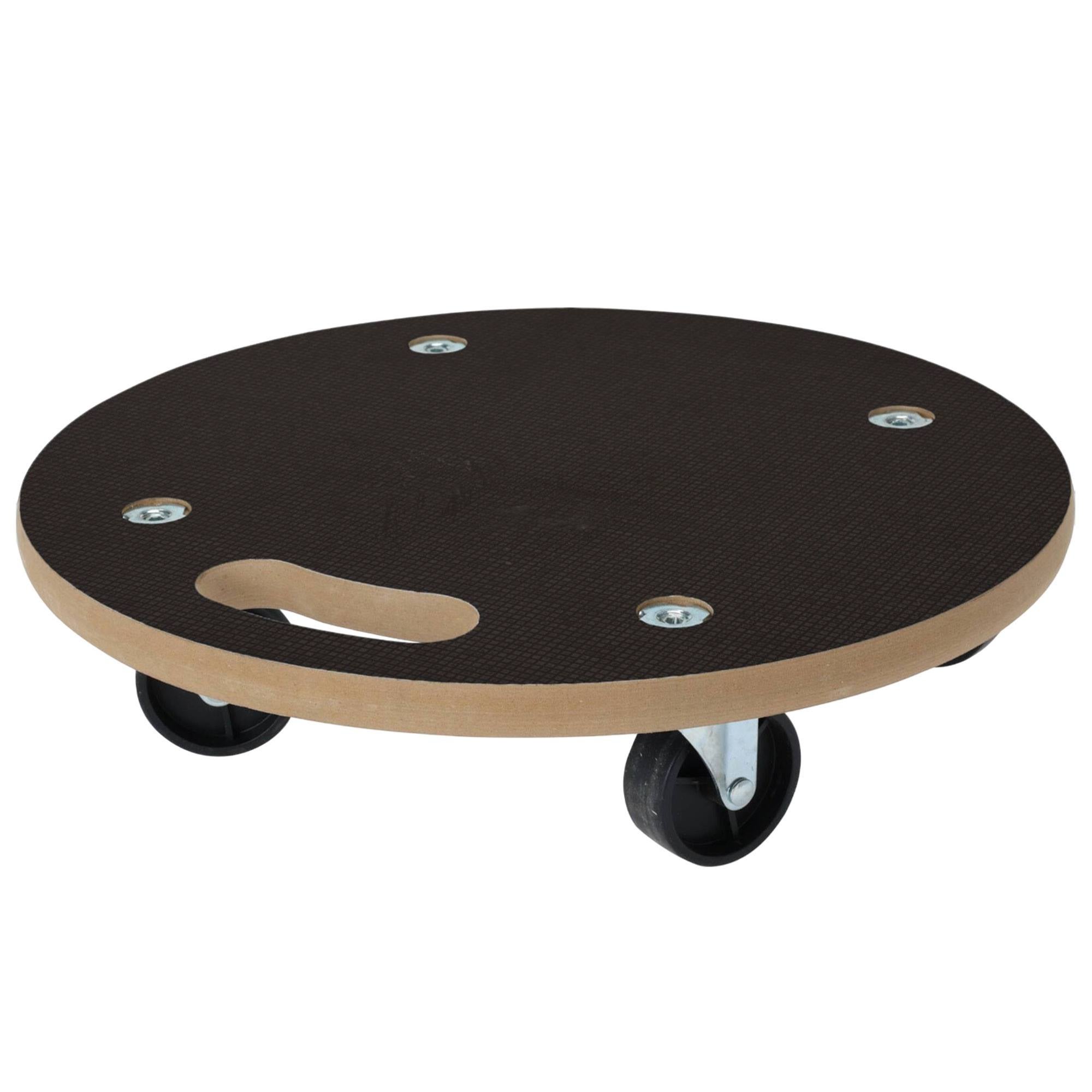 Chariot De Transport Rond Cm Avec Base Antid Rapante Noire Leroy