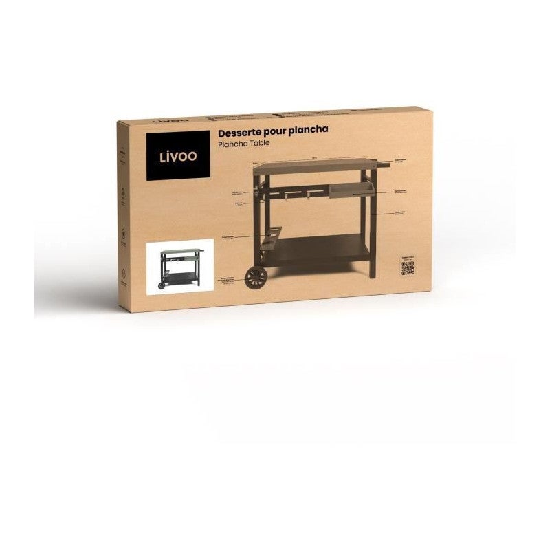 Desserte pour plancha - LIVOO - GS167V - Vert / Noir - 4