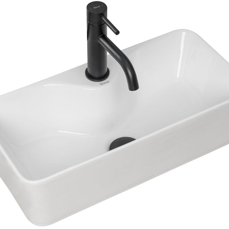 Umywalka Nablatowa Rea Mery Biały 50,5 X 25