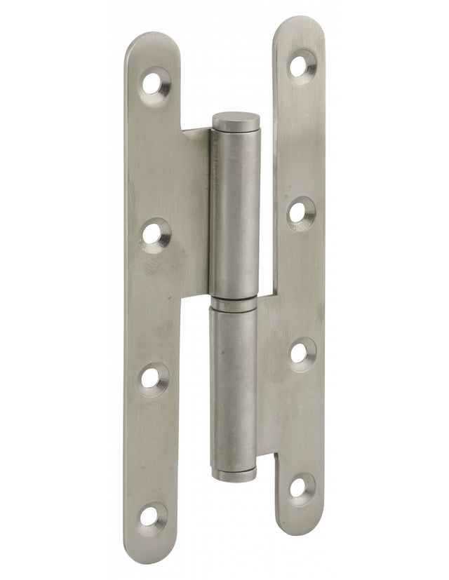 THIRARD - Paumelle de Paris porte d'entrée / d'intérieur, 140x55x2.5mm, inox, gauche - THIRARD