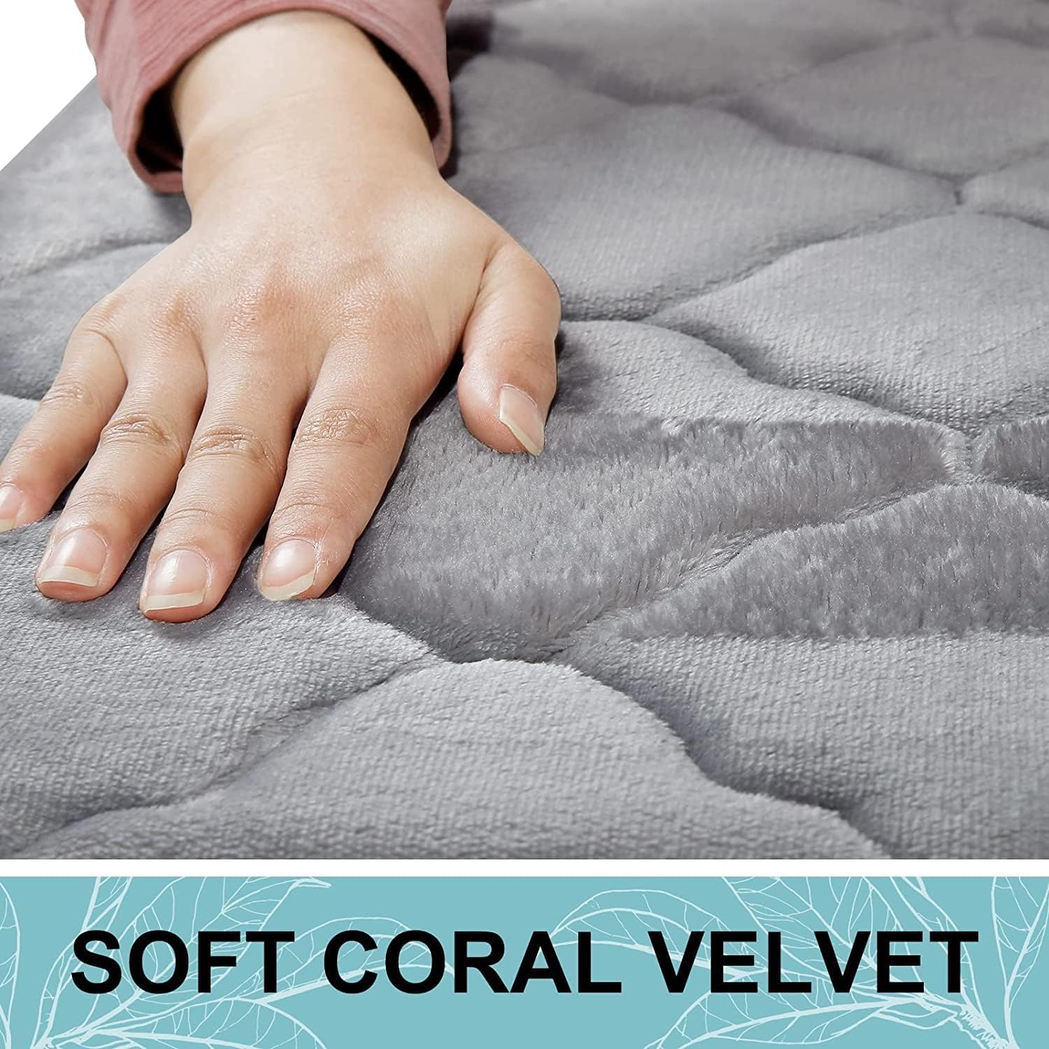 Mata łazienkowa antypoślizgowa, miękka pianka memory, chłonna, nadająca się do prania w pralce - 50 x 80 cm, jasnoszara