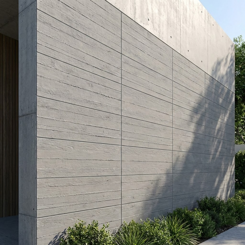 Panel mural de piedra natural flexible, efecto HORMIGÓN EN LISTONES, 60x120, 10 pzas (7,2 m2) - 4