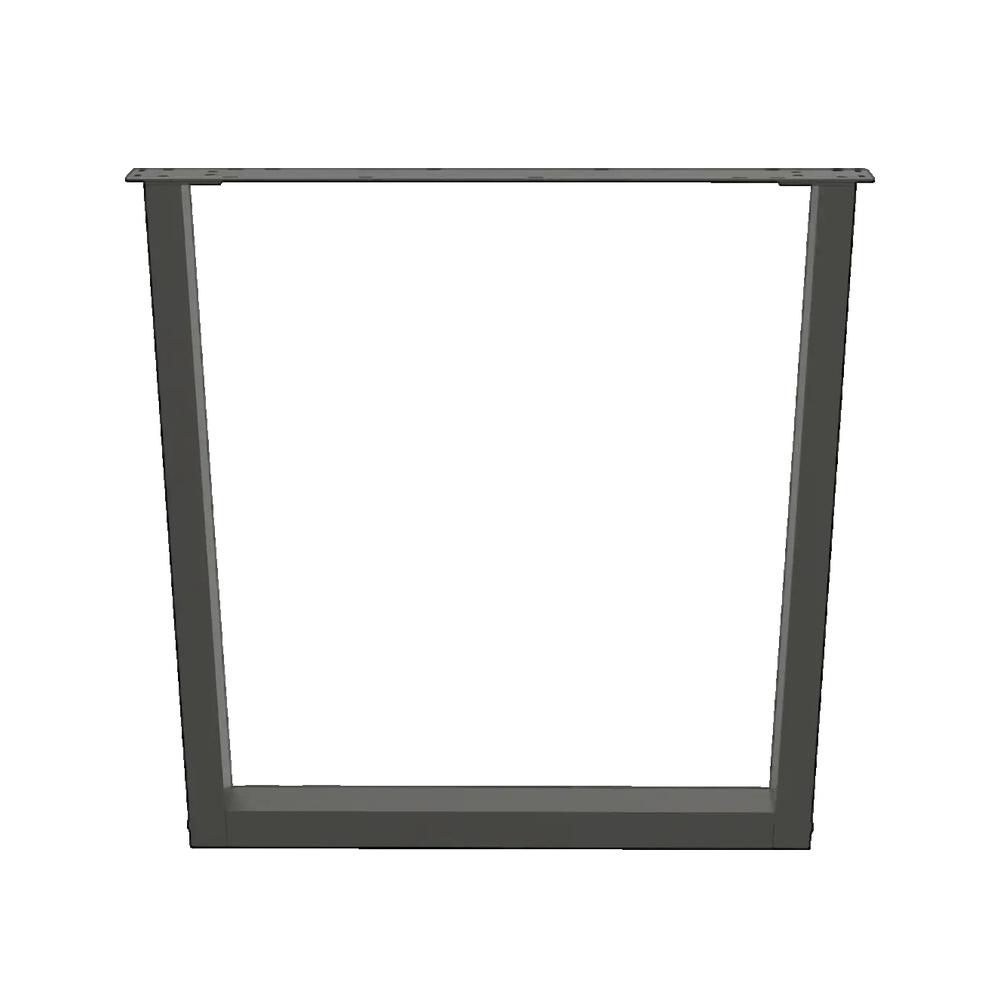 vidaXL Pieds de table à manger en forme de V, 3 pièces, anthracite, 80 x (72-73,3) cm, acier - 2
