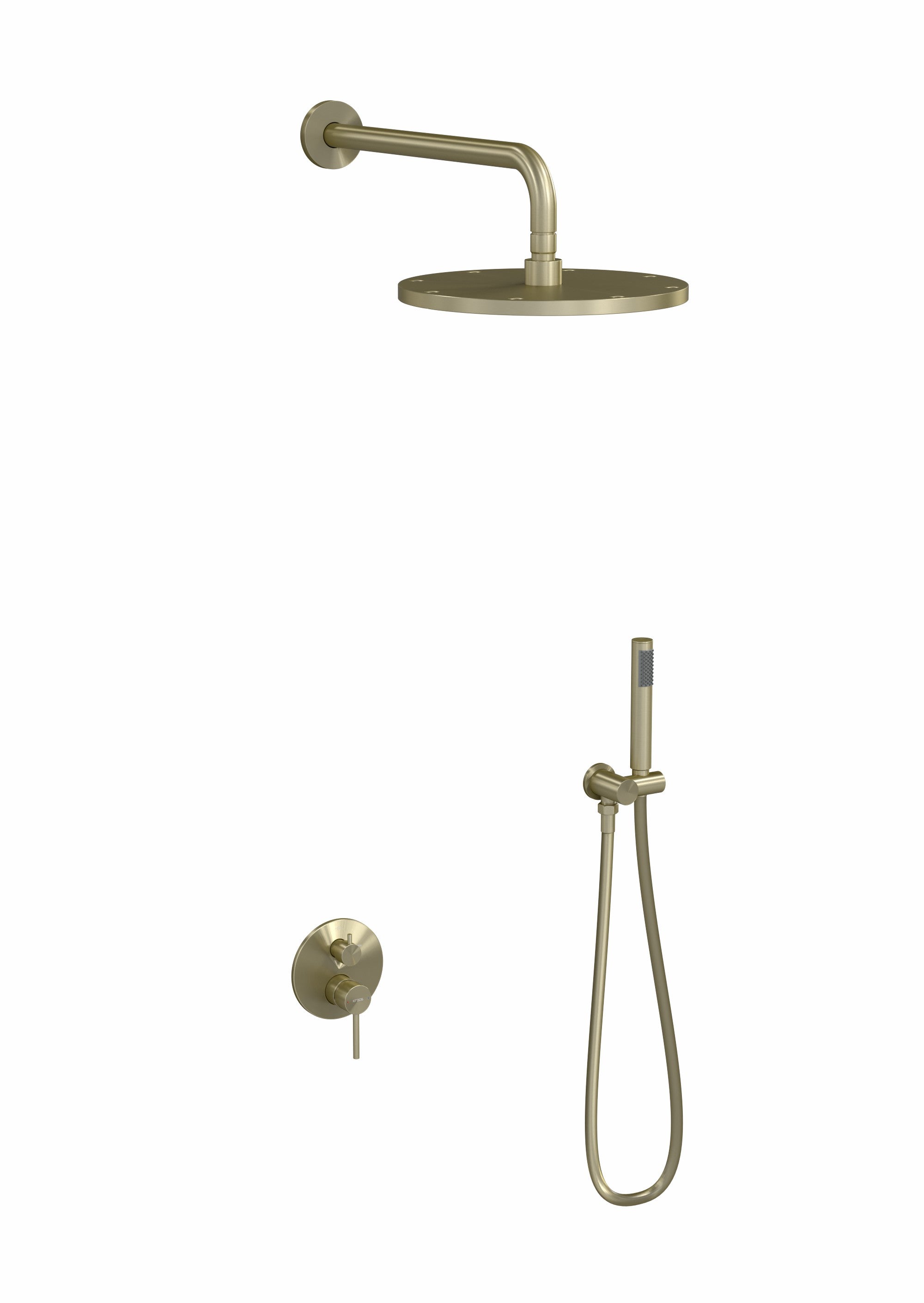 Composition mitigeur de douche encastrée Doré brossé - Corbeau - 8