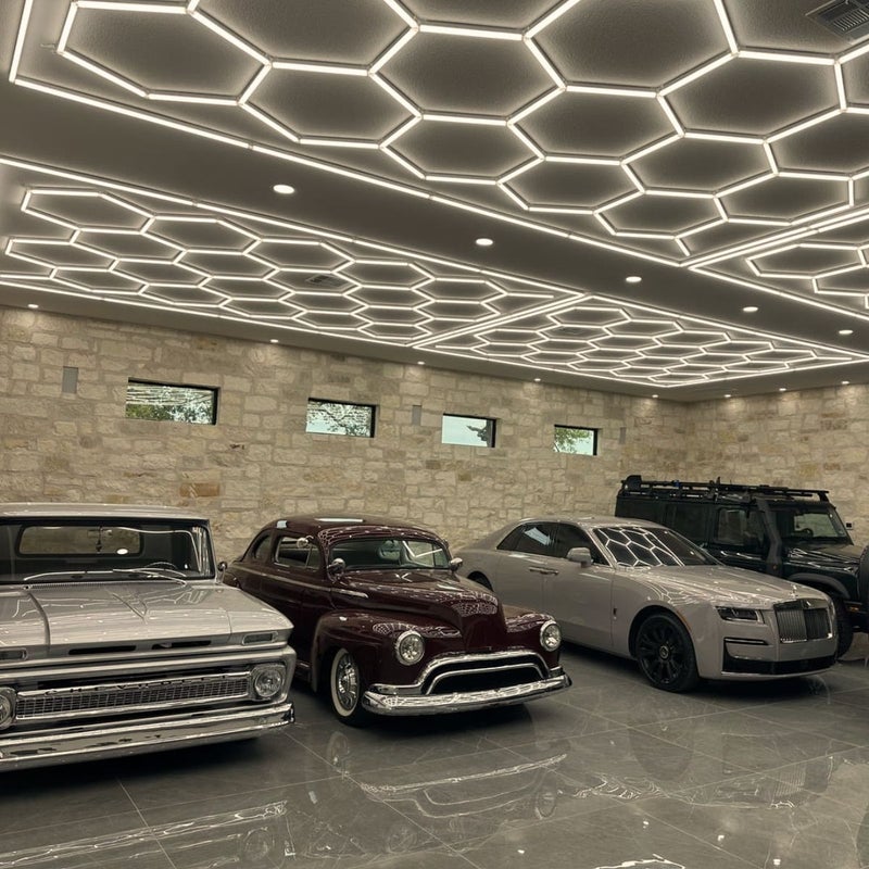 Konfigurowalny system oświetleniowy Hexagon LED 650W Ciepła biel 125 lm/W biała wym: 5 x 484 x 243 cm Blaupunkt