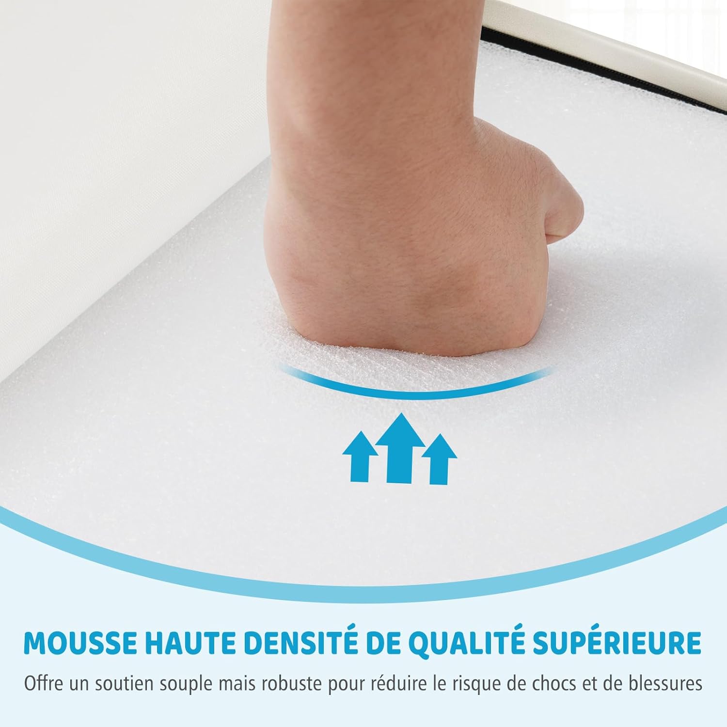 6 PCS Parcours Motricité Bébé en Mousse EPE, Module Motricité Bébé Différentes Formes & Couleurs, Jouet Montessorri d'apprentissage pour 1 Ans+, Bleu - 5