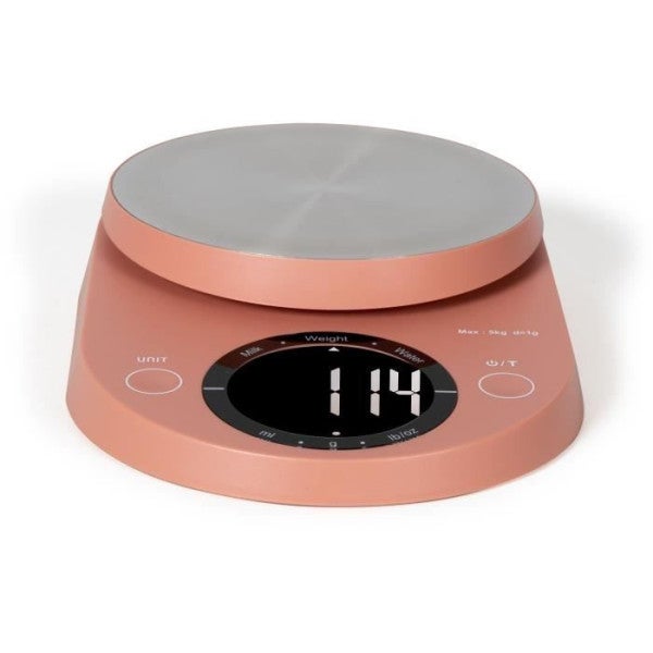 Little Balance - Bilancia Da Cucina Digitale Pro Inox 5.1 - Tecnologia Green Power USB, Ricaricabile, Precisione 0,1g Fino A 1kg, Capacità 5kg, Vassoio In Acciaio Inox 150mm