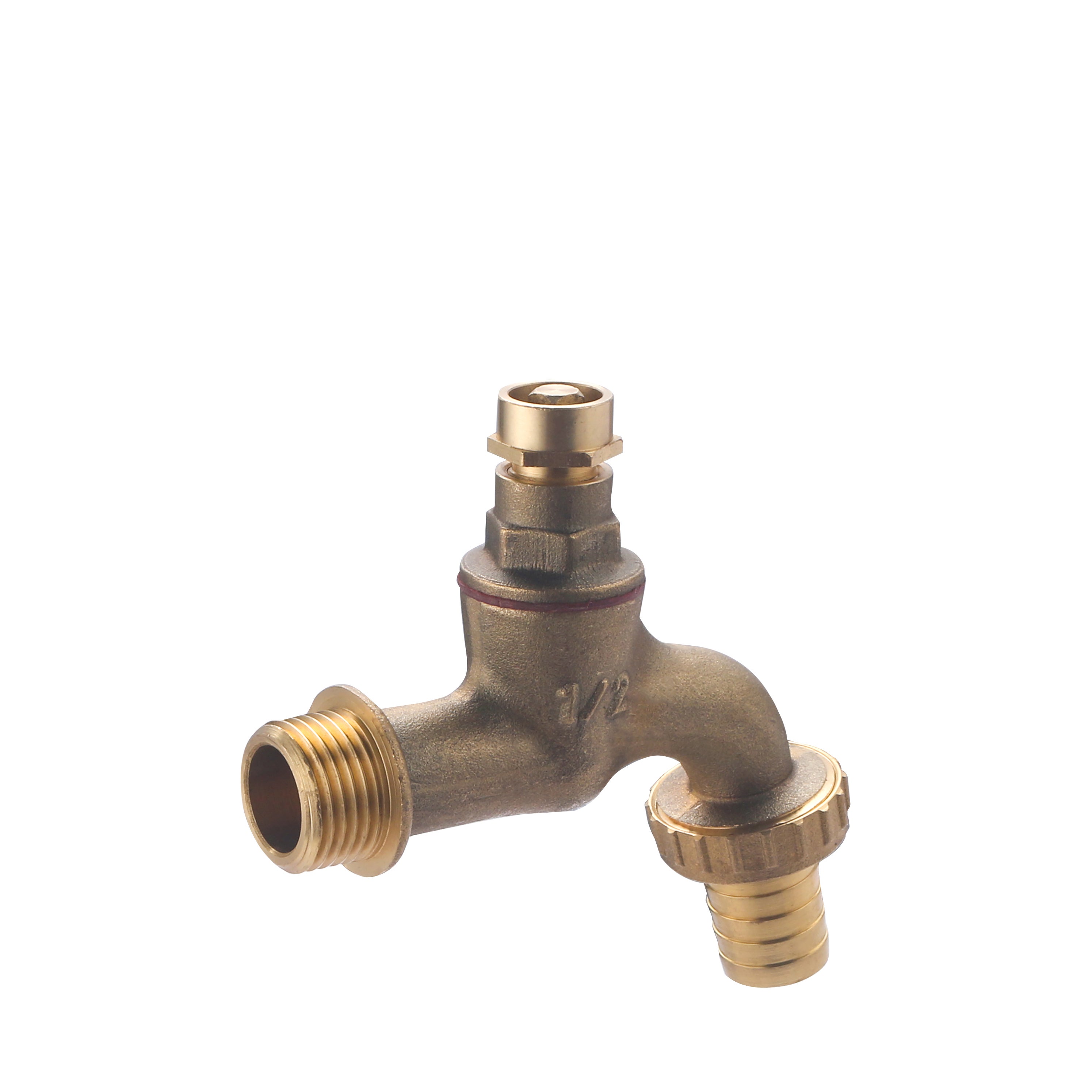 Robinet Extérieur avec Tête Cache Entrée mâle 15x21 - mâle 20x27 + raccord au Nez Ø15 QUICK PLOMBERIE - 3