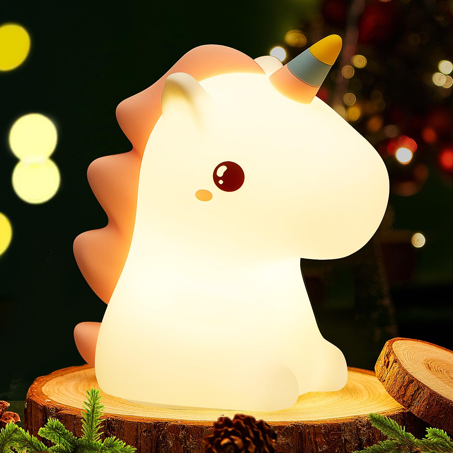 One Fire Veilleuse Enfant, 16 Couleurs Silicone, Lampe Chevet