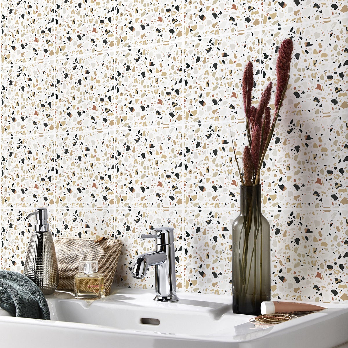 9 adesivi piastrelle terrazzo pablo - Sticker adesivo - adesivi murali - 9stickers15x15cm - 5